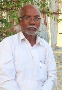 B.T. Gouda a local farmer and one of the clients who worked actively on the case with CPR-Namati paralegals. Bogribeil, India. 2017 