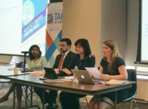 Stacey Cram, Namati's policy director, introduces the "Advocacy: Justice and the SDGs toolkit". 