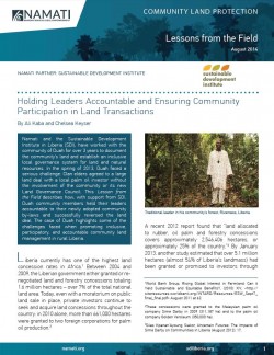 Link to Lessons from the Field: Holding Leaders Accountable in Land Transactions