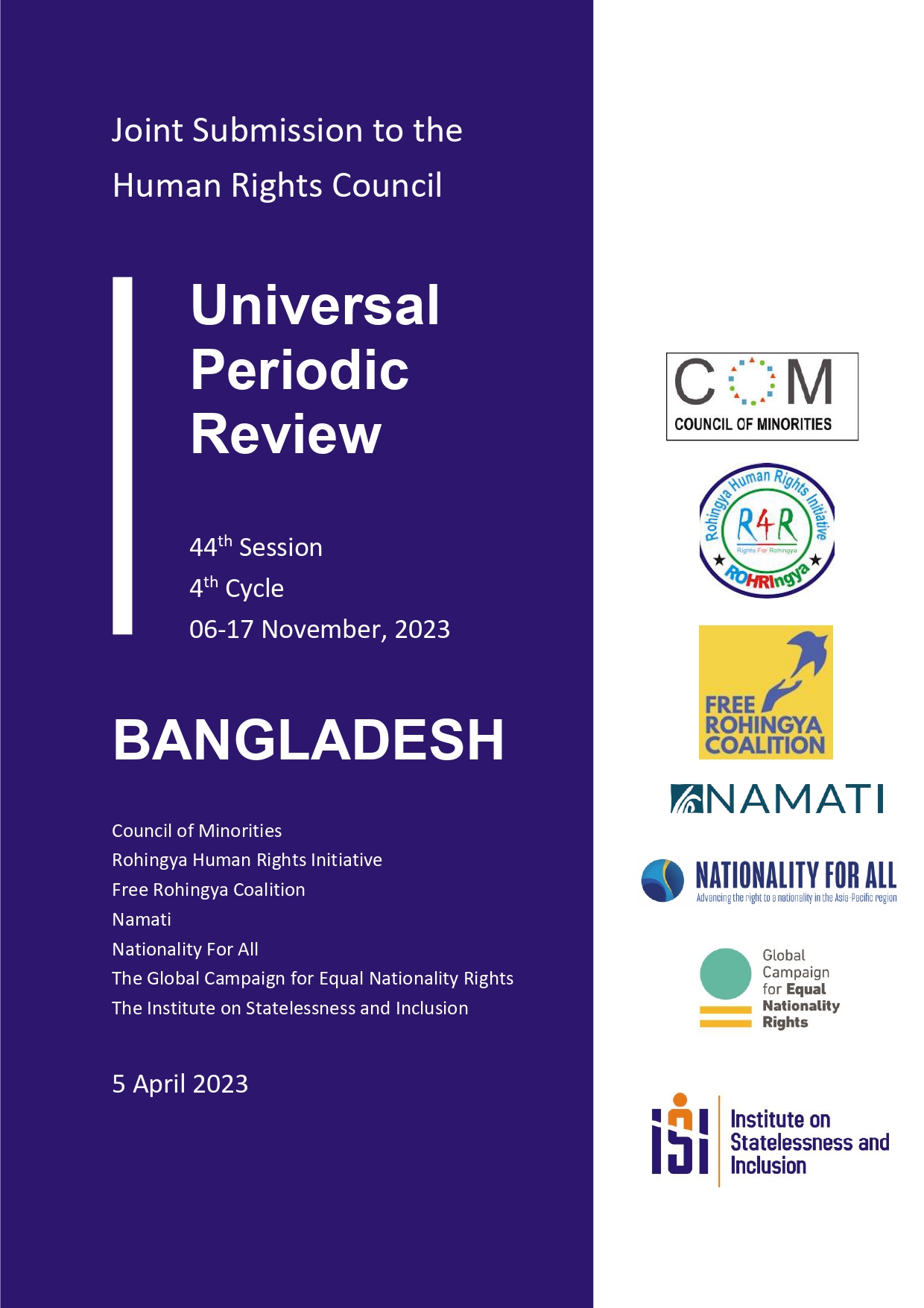 UN Universal Periodic Review – Bangladesh