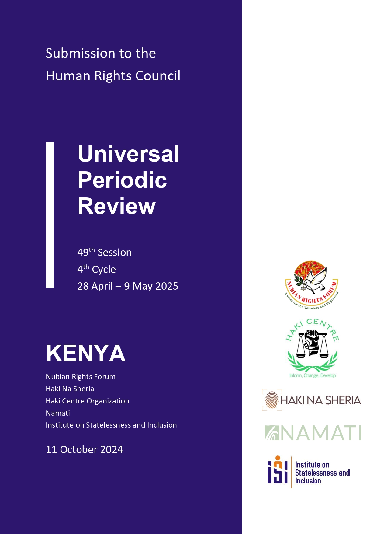 UN Universal Periodic Review – Kenya
